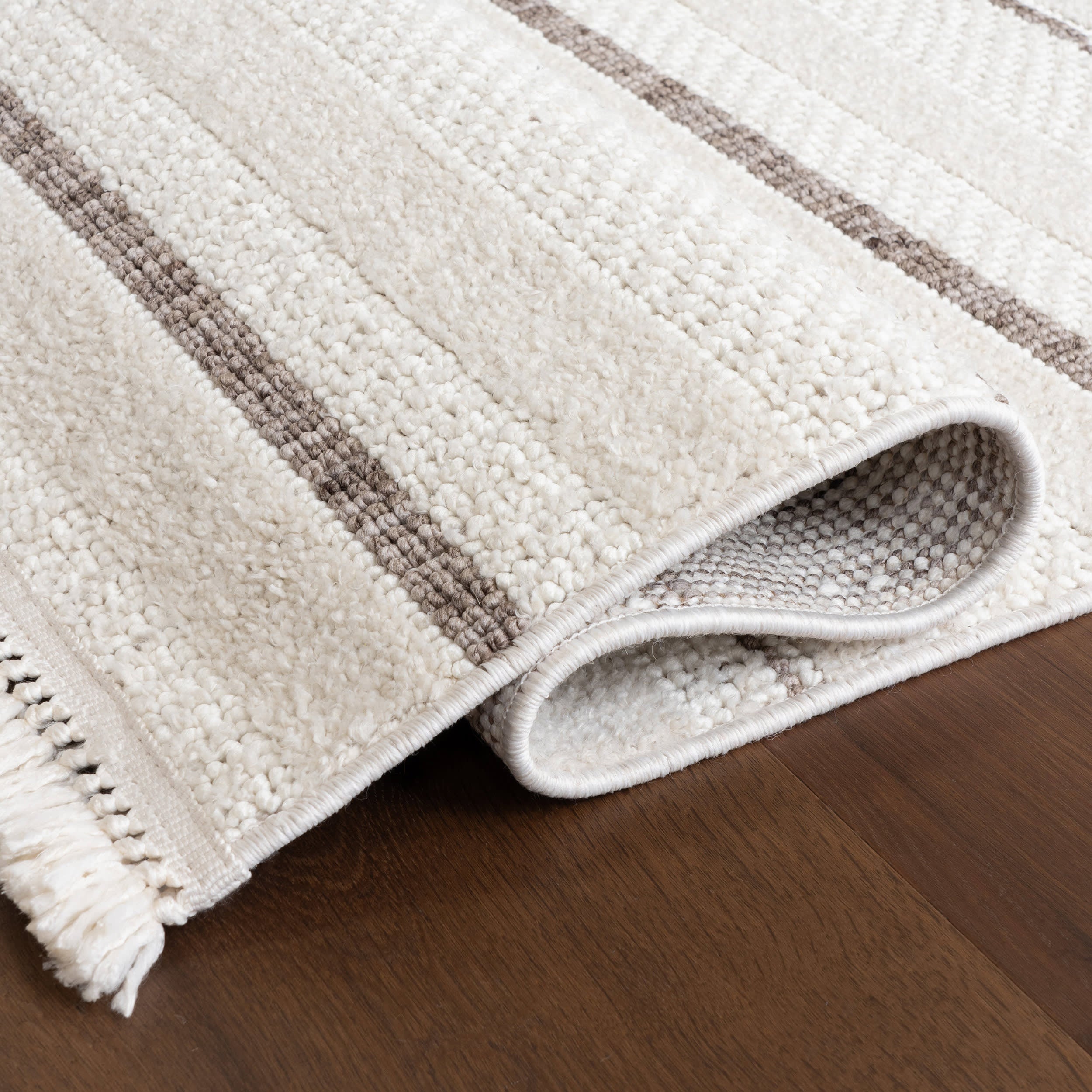 Katalina Striped Rug | Beige