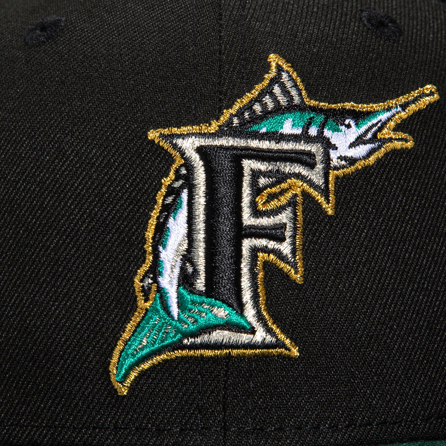 New Era 59Fifty Miami Marlins 30th Anniversary Patch Hat - Black, Green