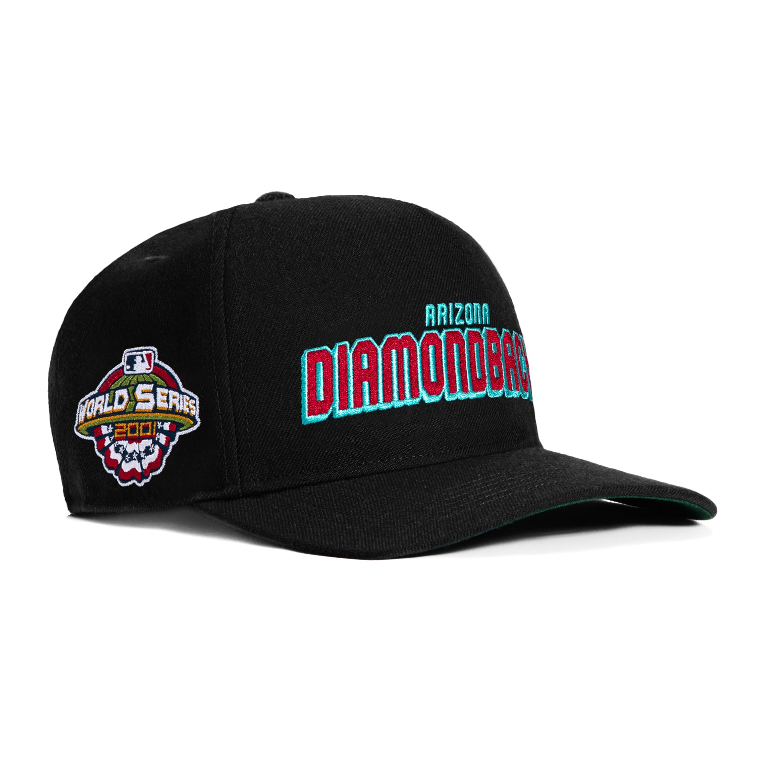 47 Brand Draft Block Arizona Diamondbacks 2001 World Series Patch Hitch Snapback Hat - Black