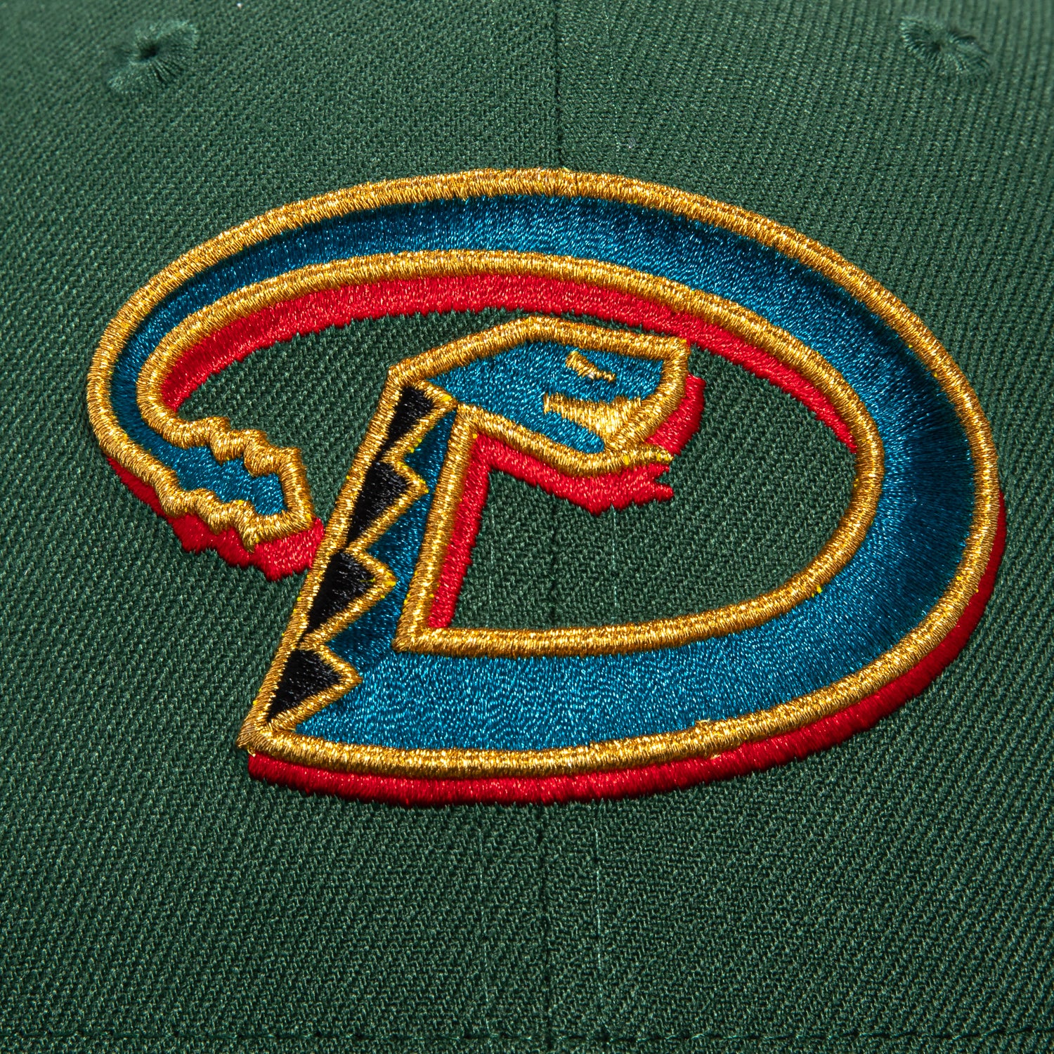 New Era 59Fifty Arizona Diamondbacks 2001 World Series Patch D Hat - Green, Black, Indigo, Red