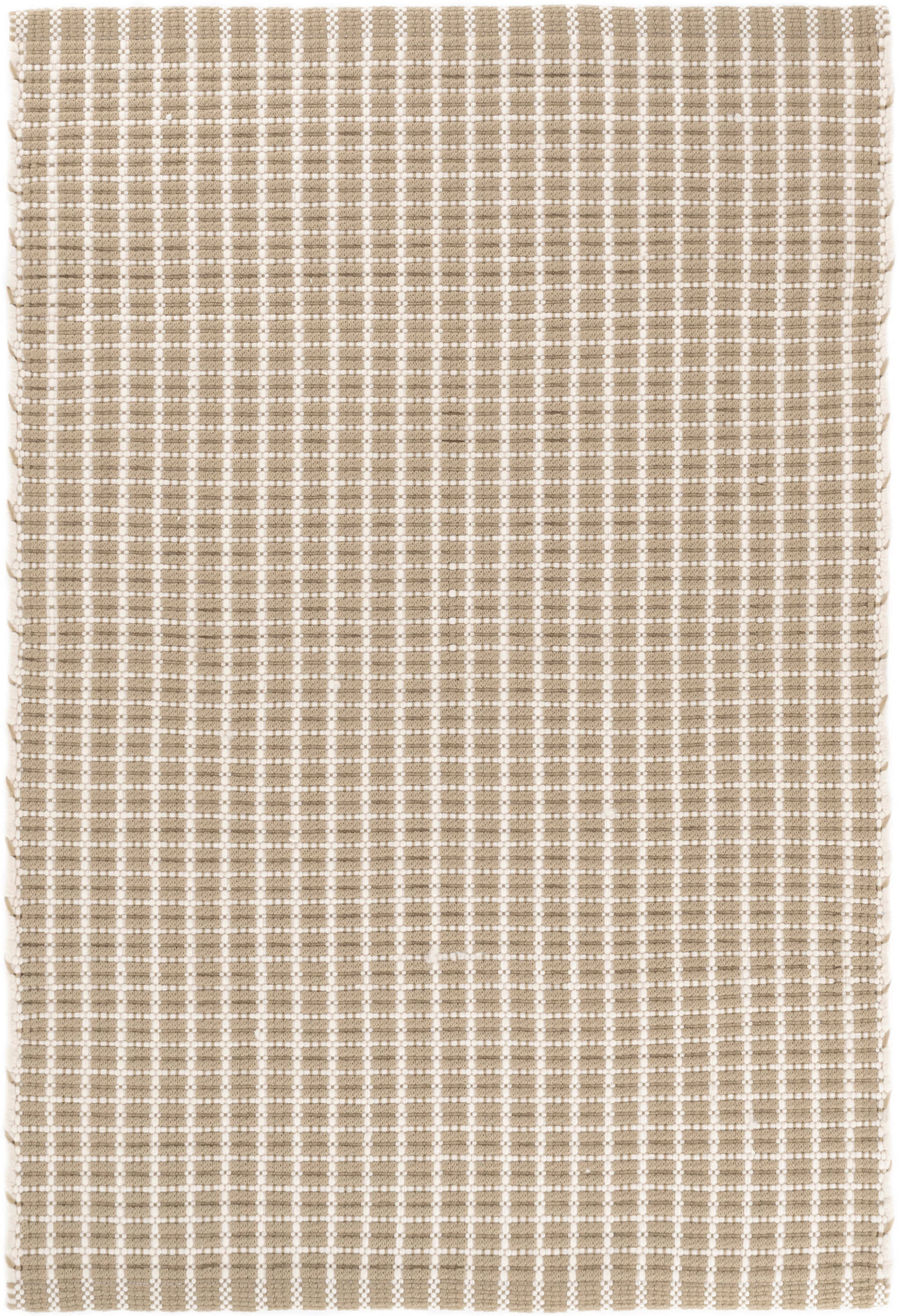 Gridiron Wheat Handwoven Indoor/Outdoor Rug