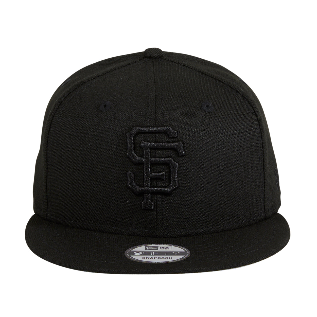 New Era 9Fifty MLB Basic San Francisco Giants Snapback Hat - Black, Black