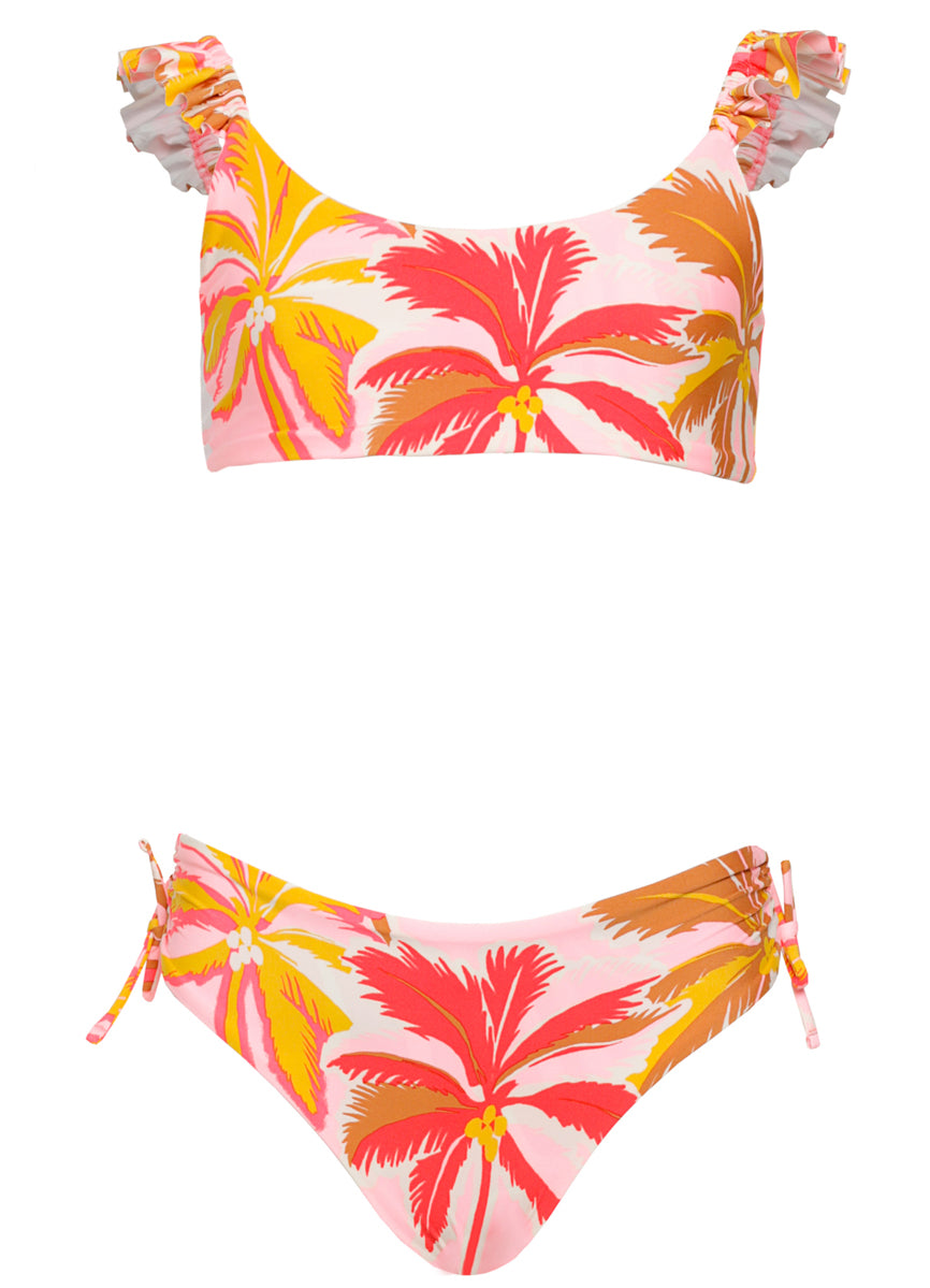 Maaji Pink Palms Mango Bikini Set Girls