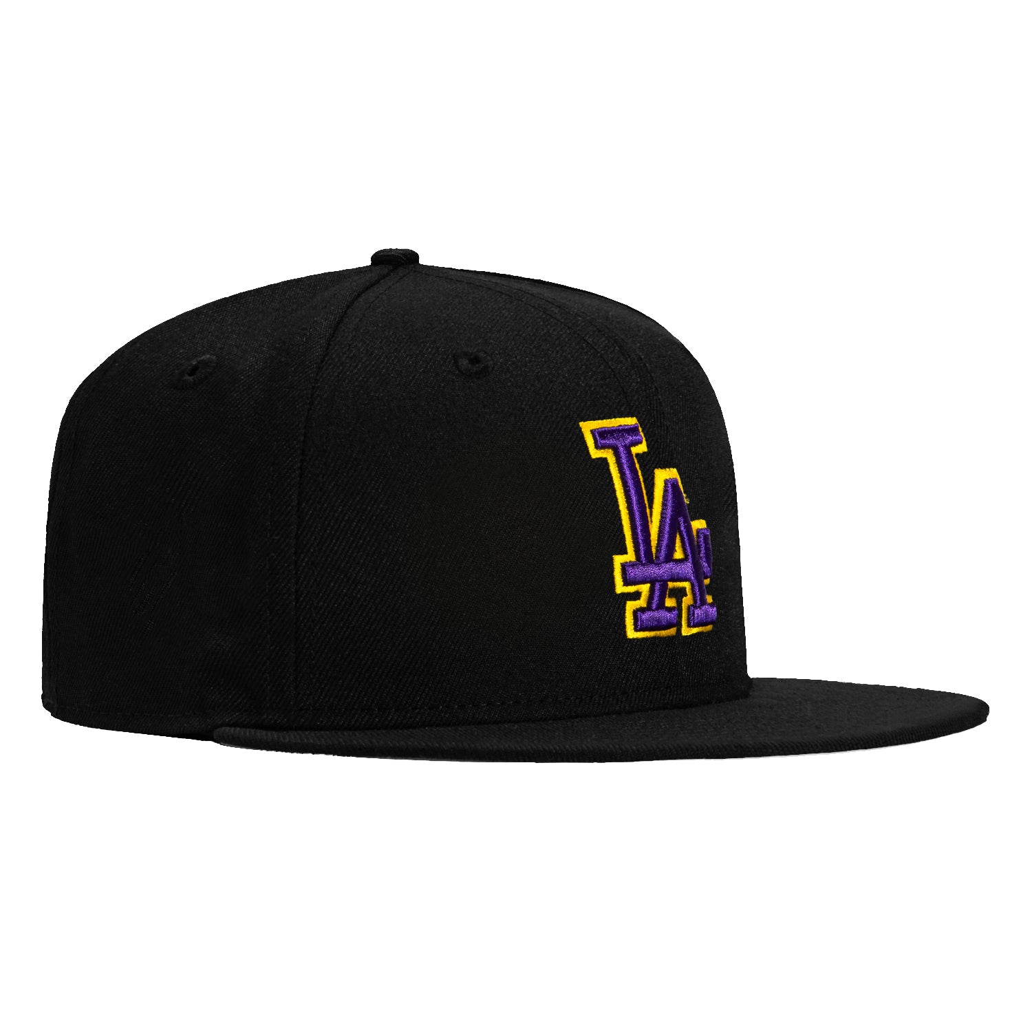 New Era 59Fifty Los Angeles Dodgers Hat - Black, Purple, Gold