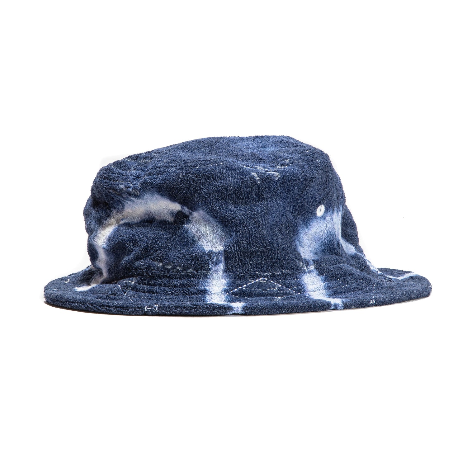 Paper Planes Tie Dye Jacquard Bucket Hat - Navy