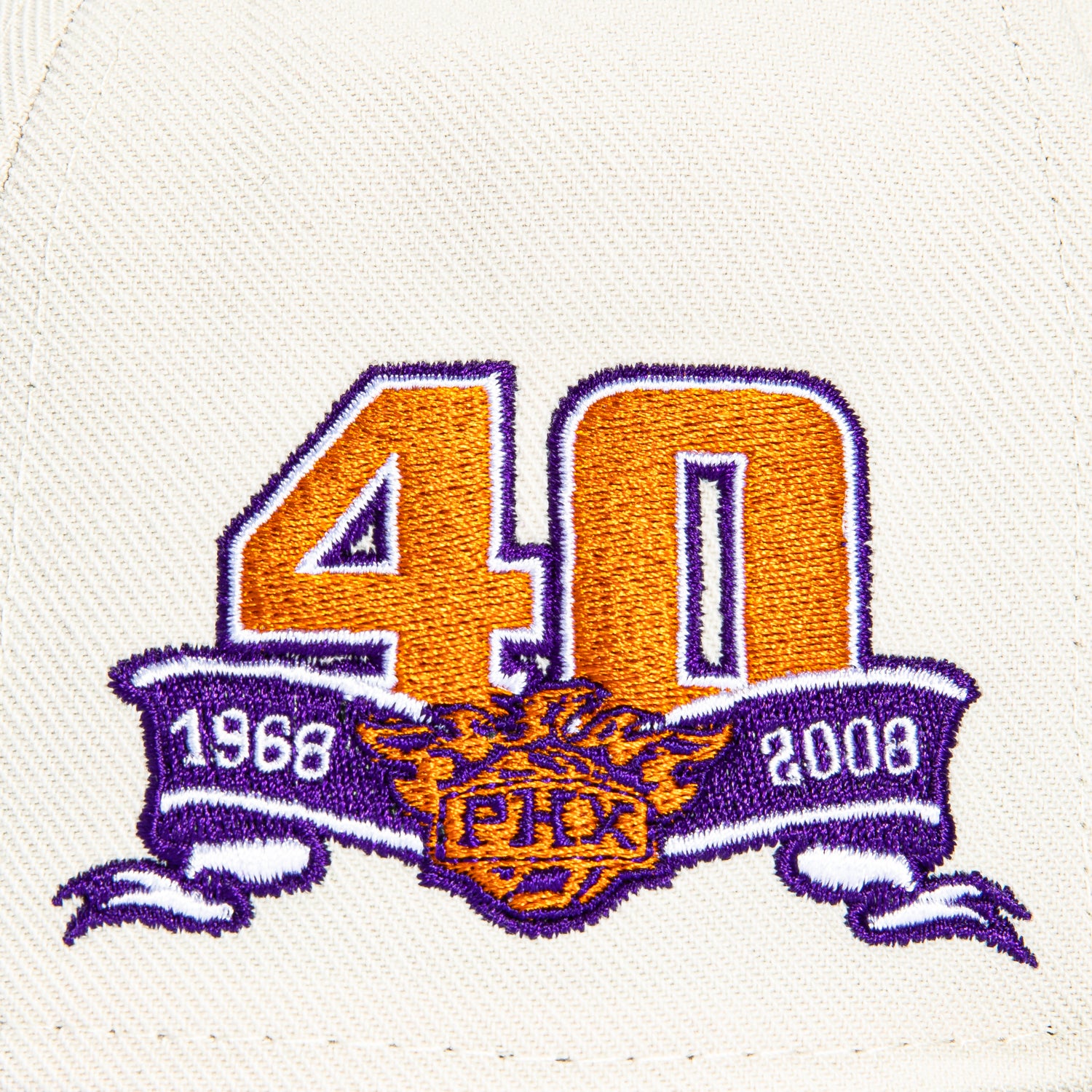 Mitchell & Ness Phoenix Suns 40th Anniversary Patch Hat - White, Black