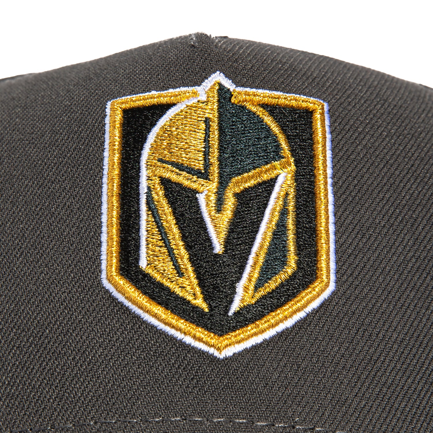 New Era 9Forty A-Frame Vegas Golden Knights Logo Patch Snapback Hat - Graphite, Black