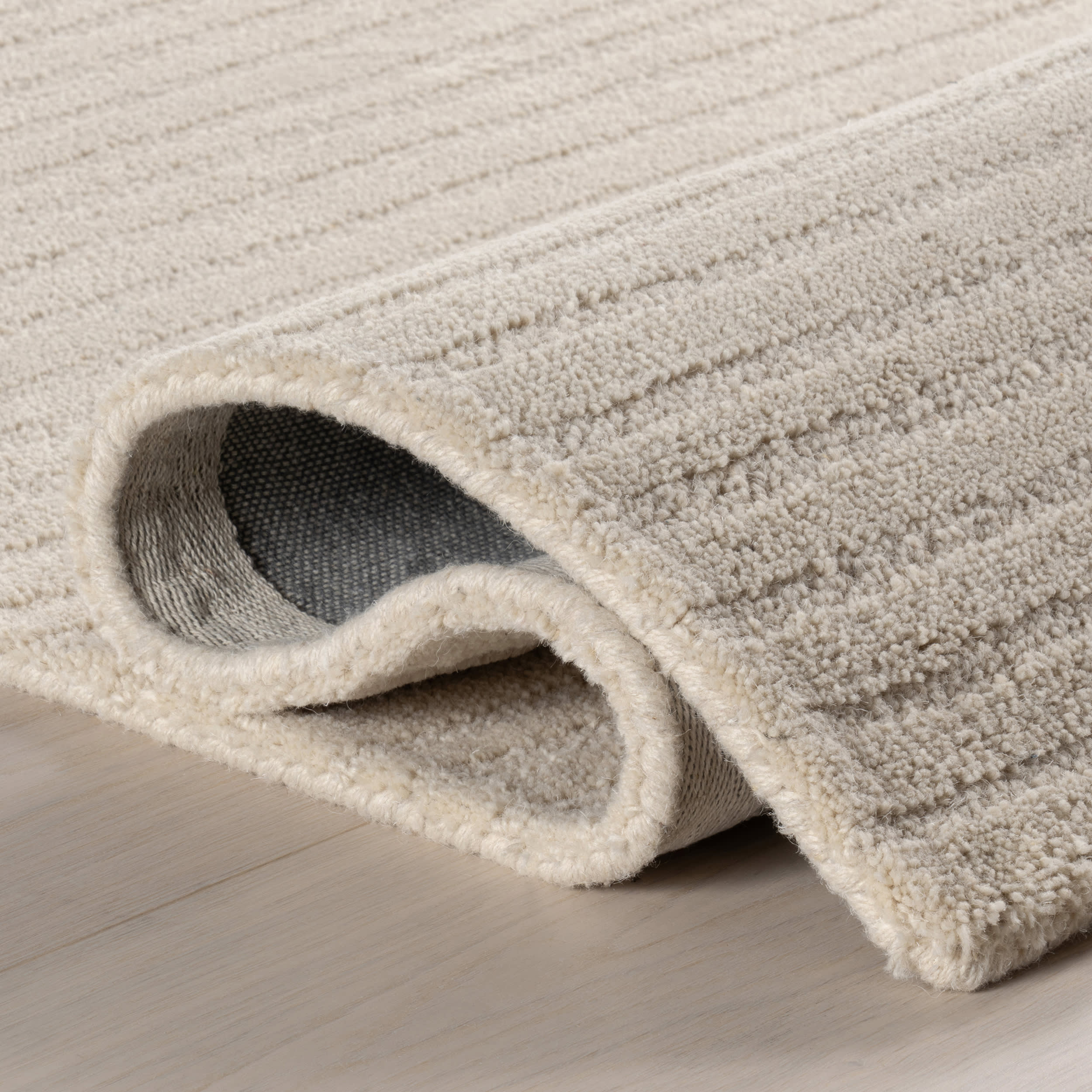 Southwest Striped Wool Rug | Beige