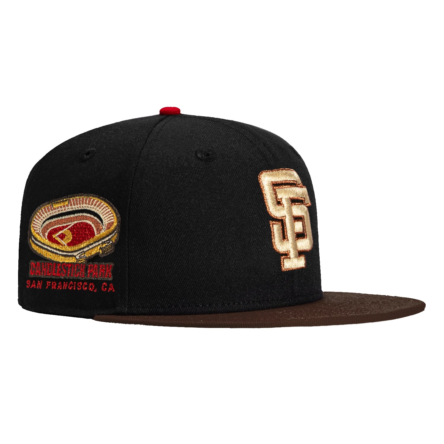 New Era 59Fifty Valentine's Day San Francisco Giants Candlestick Park Patch Hat - Black, Brown