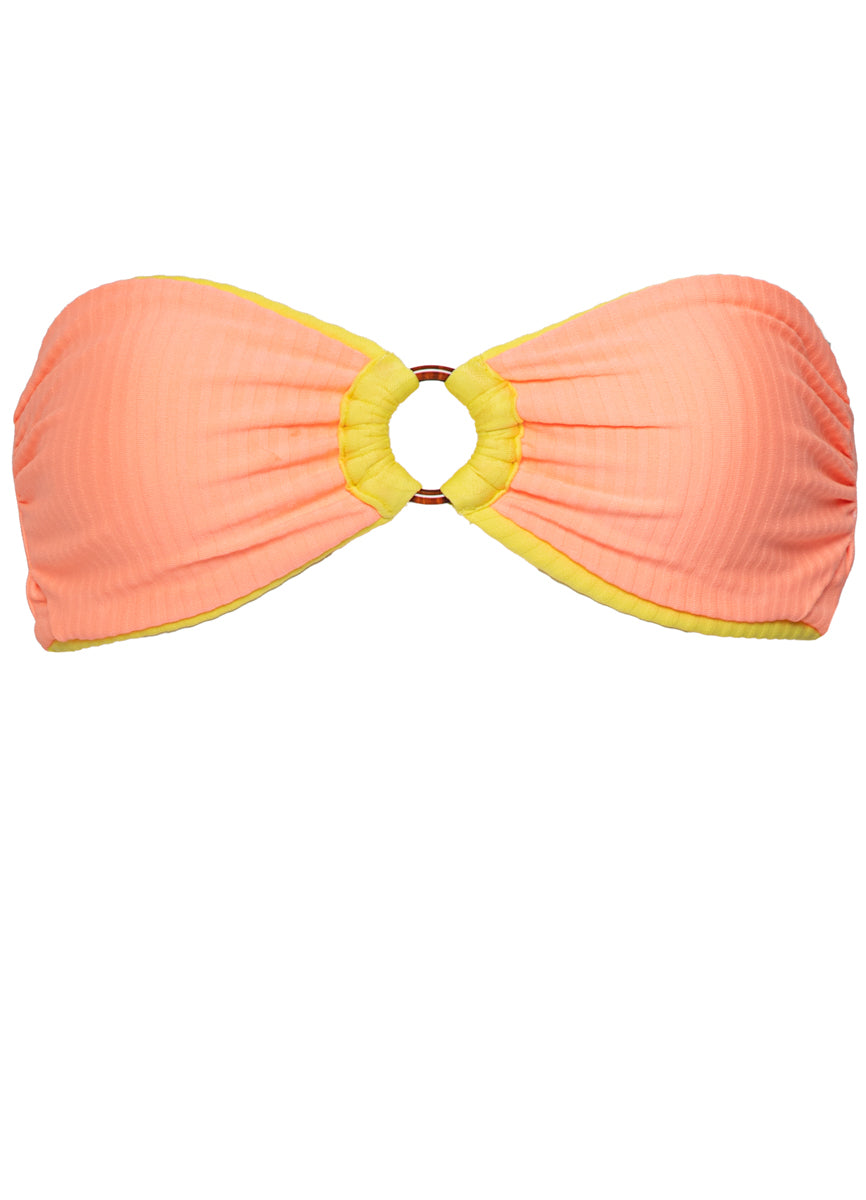 Maaji Lemon Margarita Jill Ring Bandeau Bikini Top