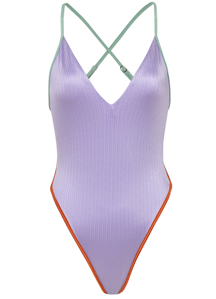 Maaji Lavander Wisteria Mae Classic One Piece