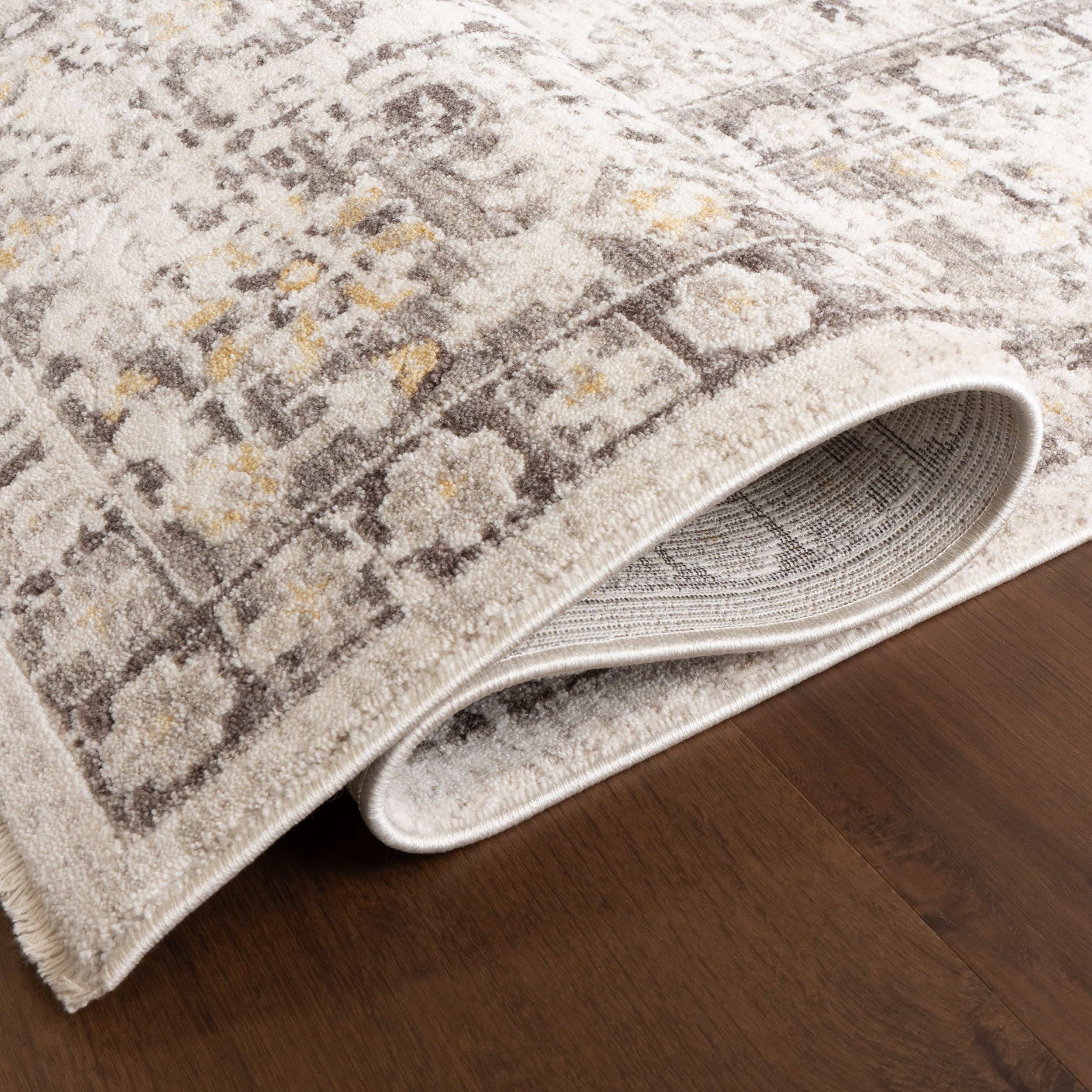 Kamryn Medallion Rug | Light Grey