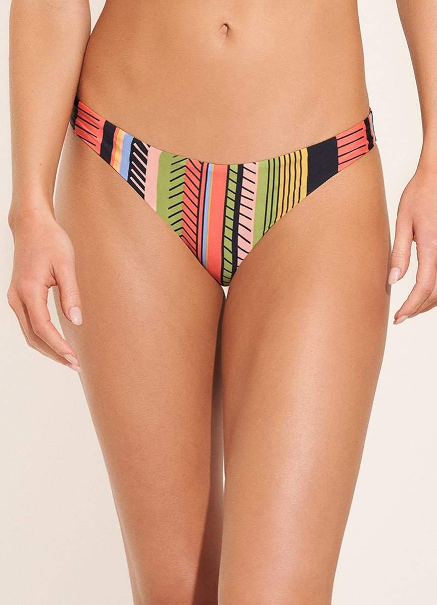 Maaji Roman Stripe Flirt Thin Side Bikini Bottom