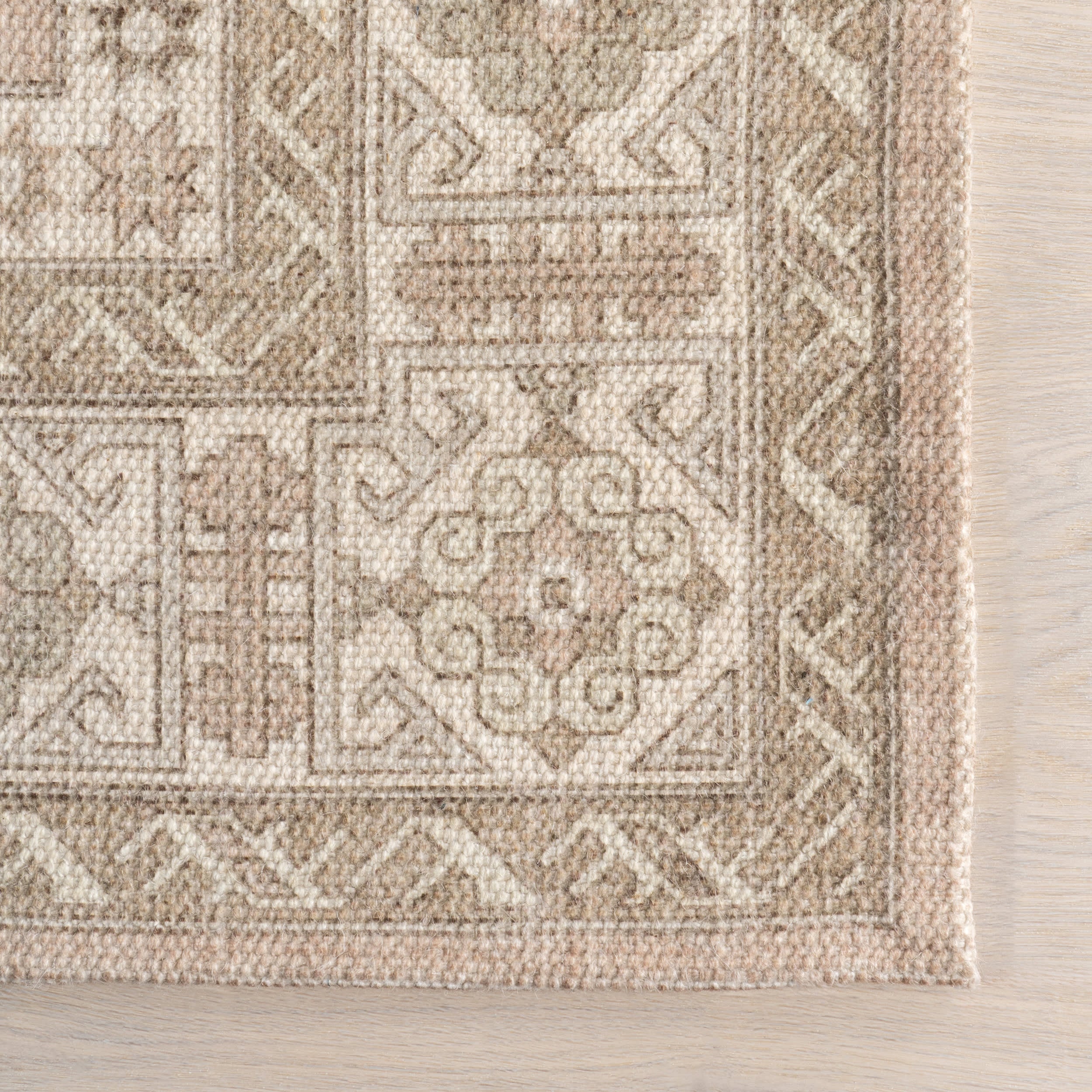 Fae Wool and Cotton Rug | Beige