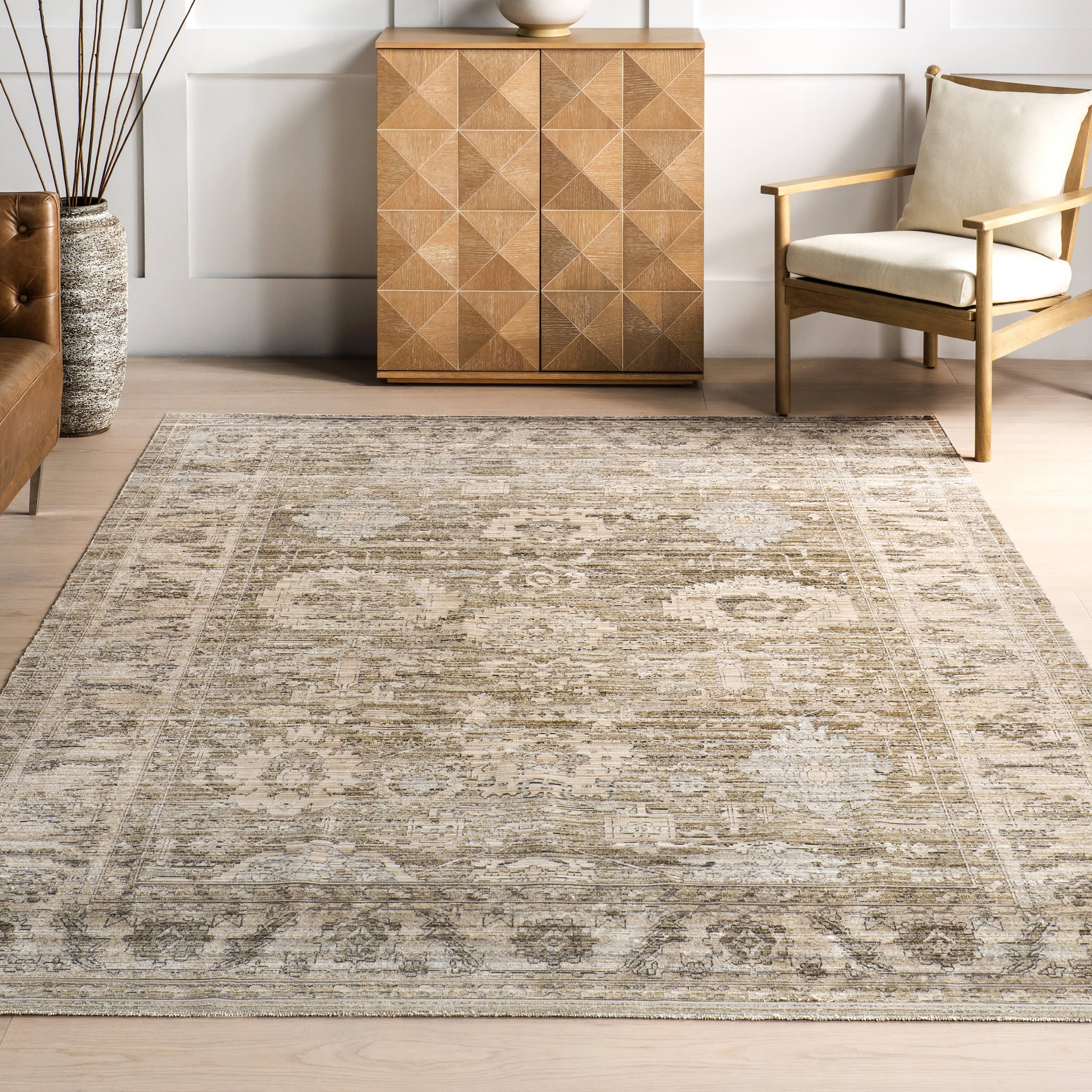 Kailani Indoor/Outdoor Washable Rug | Light Grey