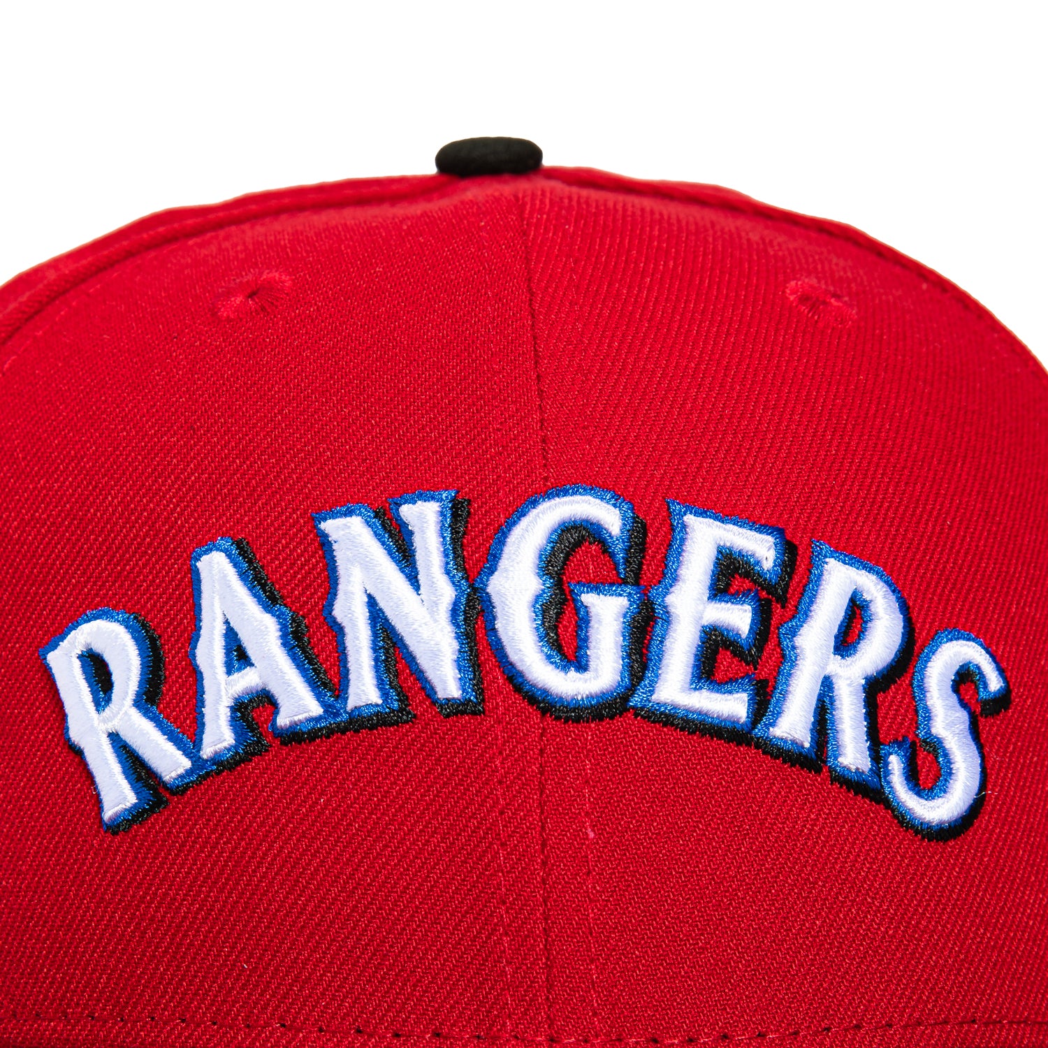 New Era 59Fifty Texas Rangers 2023 World Series Patch Word Hat - Red, Black