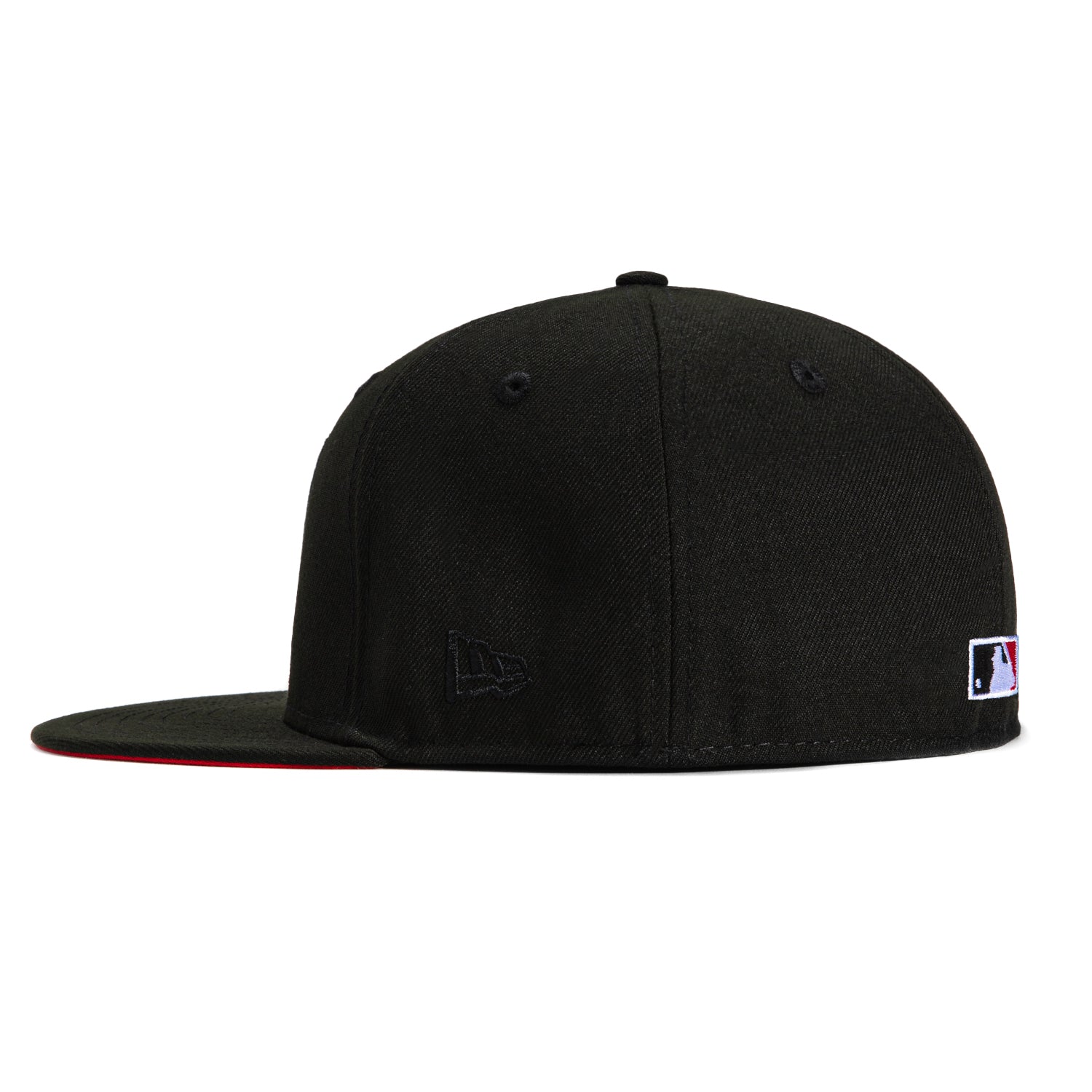 New Era 59Fifty Oakland Athletics Rickey Henderson Field Patch Red UV Script Hat - Black