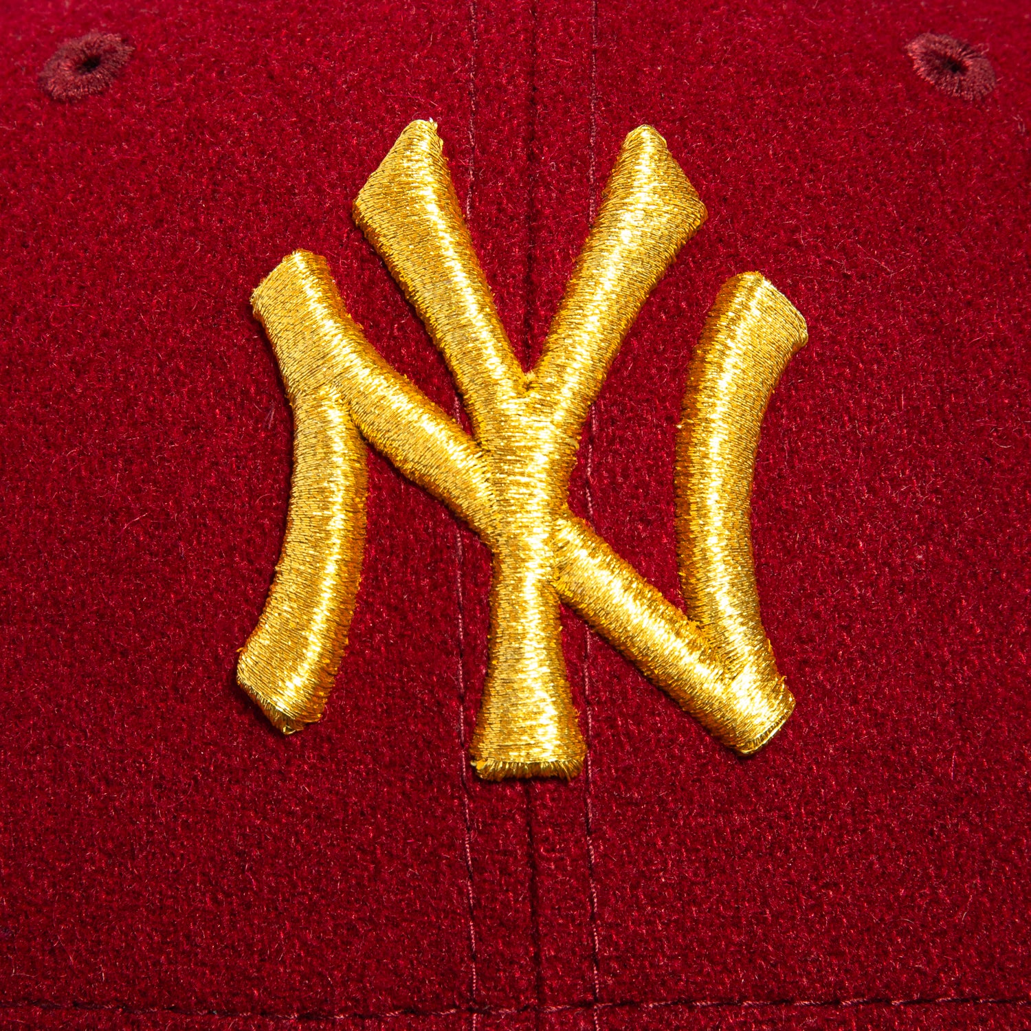 New Era 59Fifty Melton New York Yankees 1998 World Series Patch Hat - Cardinal, Navy