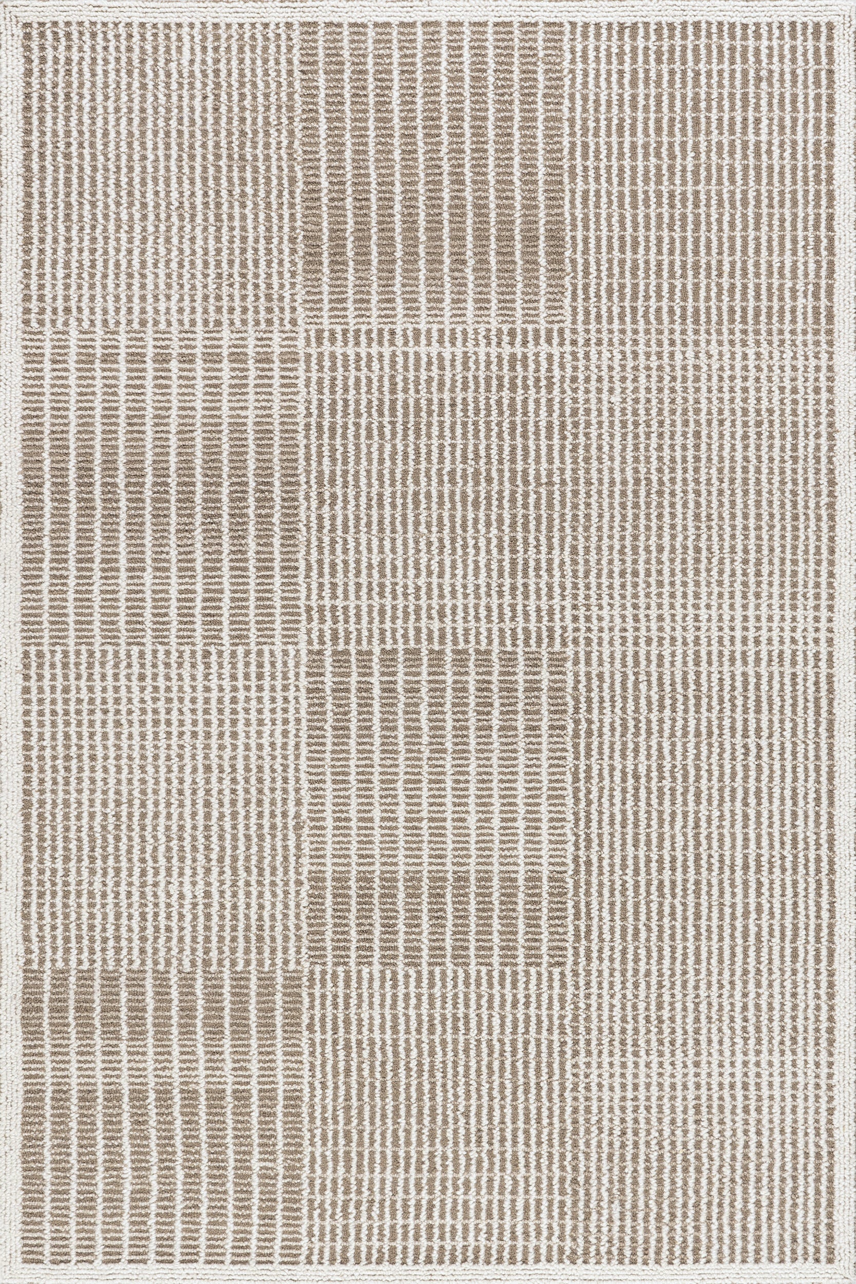 Montecito Tiled Wool Rug | Taupe