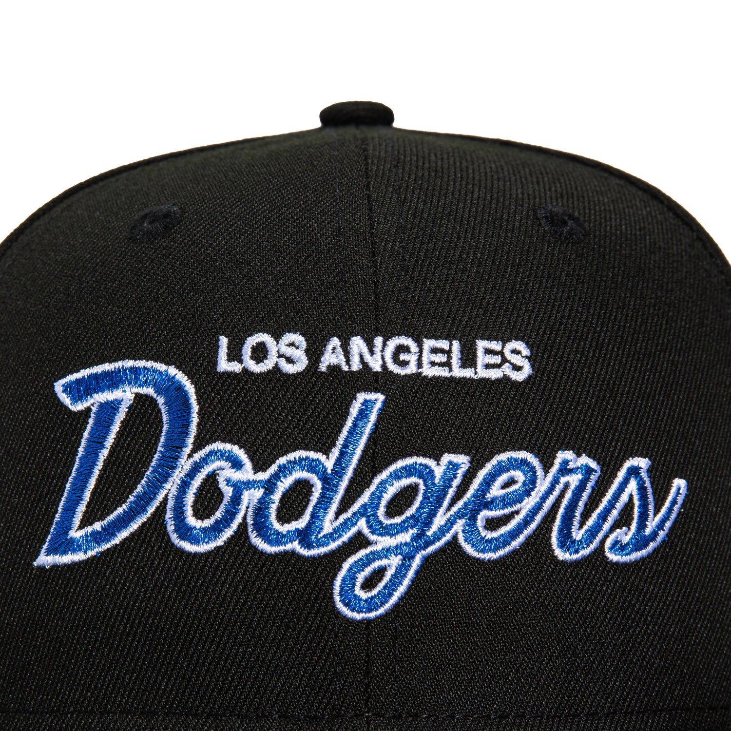 New Era 59Fifty Los Angeles Dodgers Logo Patch Script Hat - Black