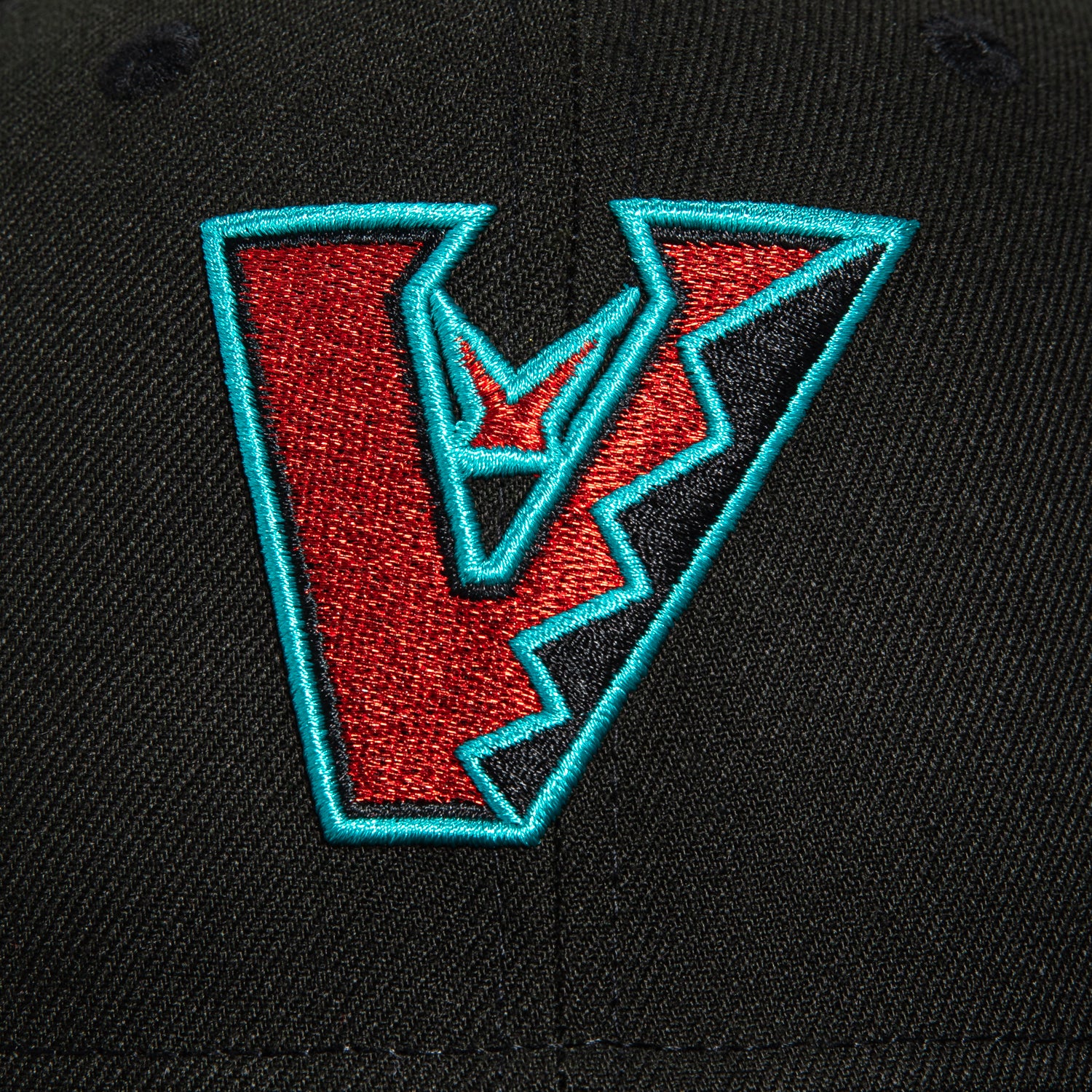 New Era 59Fifty Arizona Diamondbacks Chase Field Patch Upside Down Hat - Black, Sedona Red, Teal