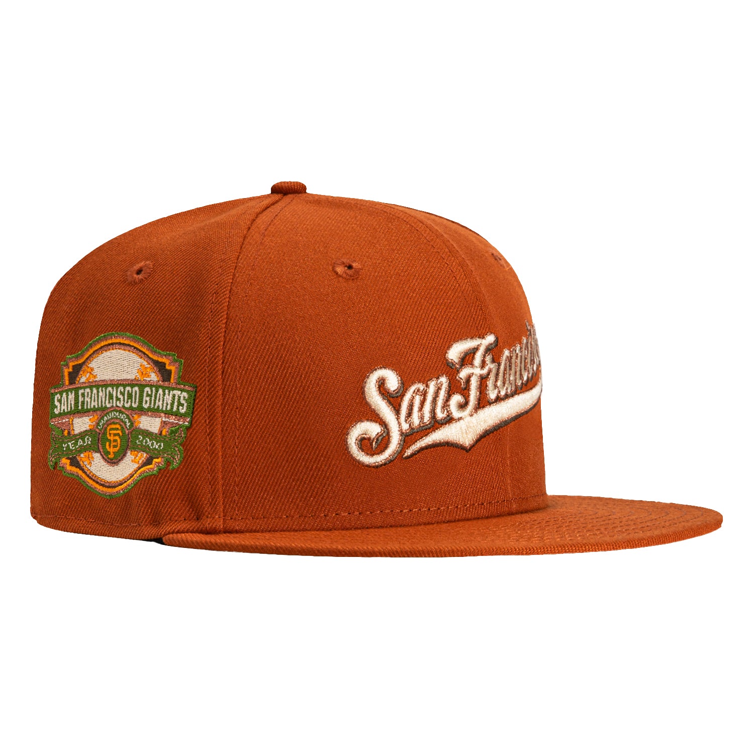 New Era 59Fifty Campfire San Francisco Giants Inaugural Patch Script Hat - Burnt Orange