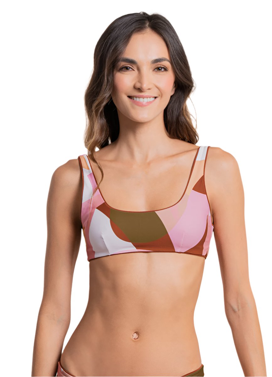 Maaji Moccachino Mirach Sporty Bralette Bikini Top