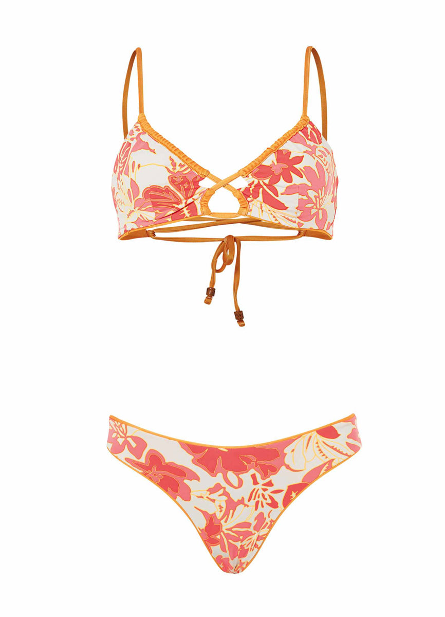 Maaji Tangerine Kelly Loop Front Triangle Bikini Top