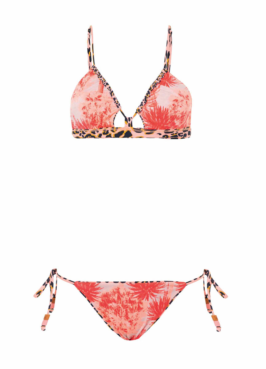 Maaji Coral Panther Cintia Classic Bralette Bikini Top