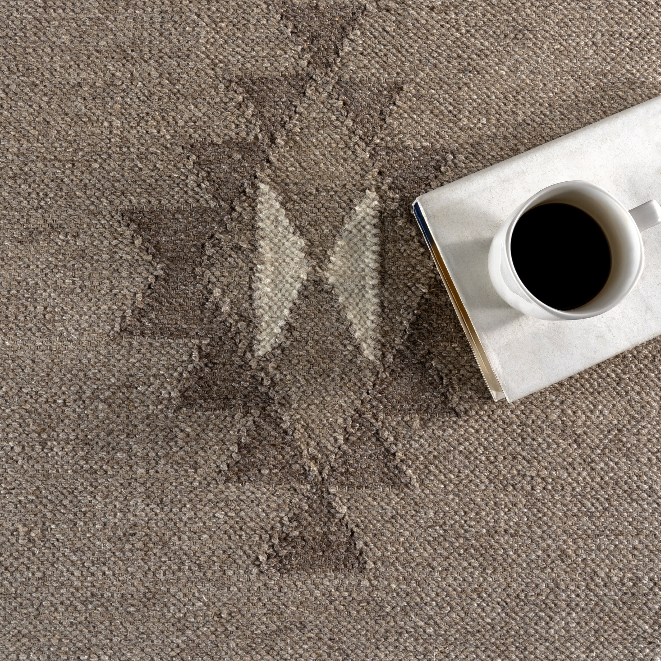 Westerly Southwestern Cotton-Blend Rug | Taupe