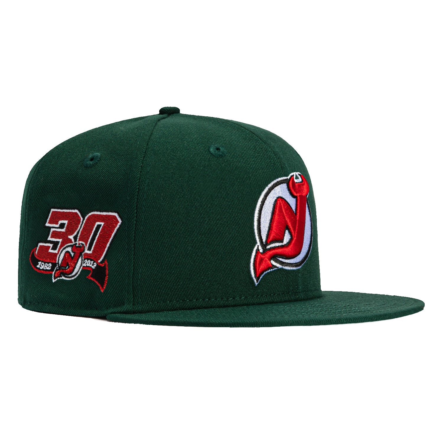 New Era 59Fifty New Jersey Devils 30th Anniversary Patch Hat - Green