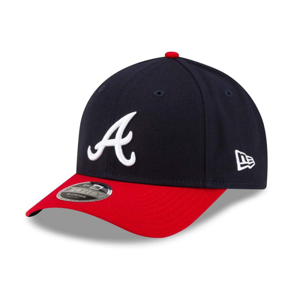 New Era 9Forty M-Crown Atlanta Braves Snapback Home Hat - Navy, Red