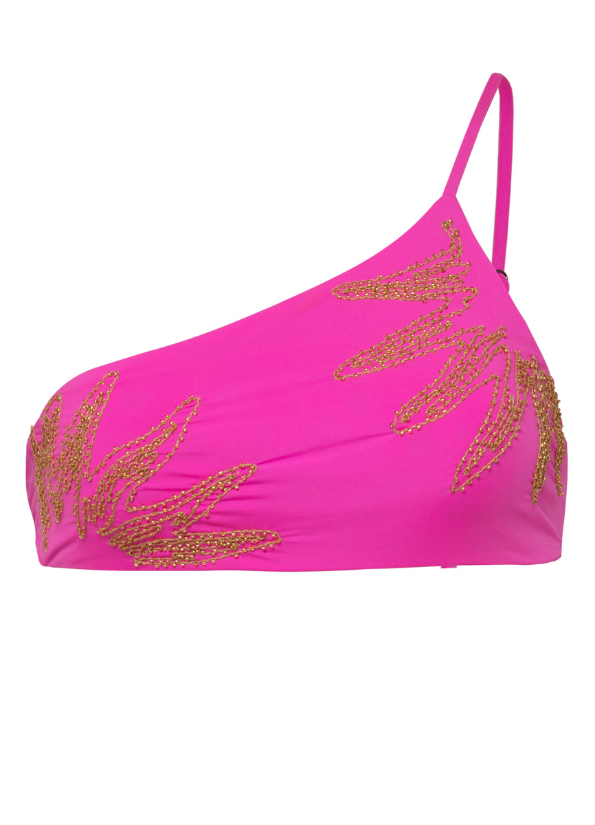 Maaji Caramel Sun Stormy One Shoulder Bikini Top