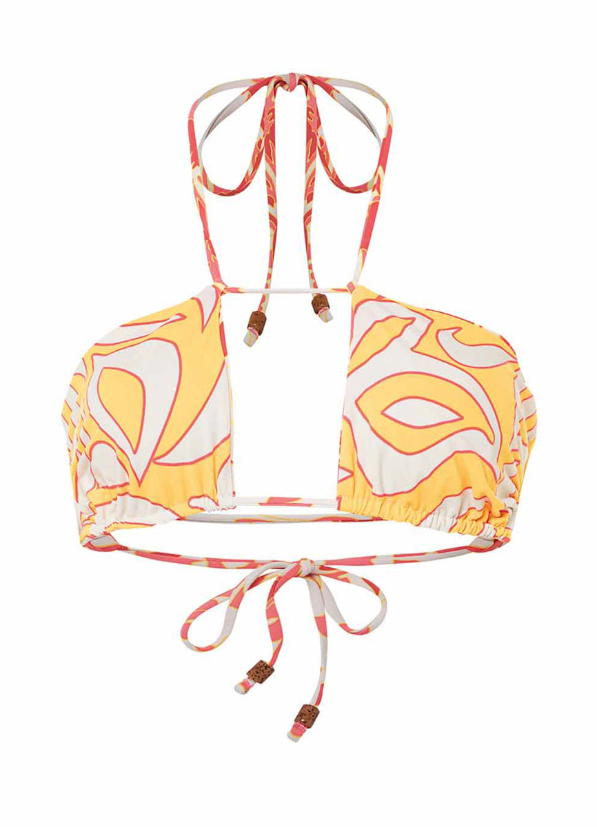 Maaji Abstract Garden Ronnie Strapless Bandeau Bikini Top