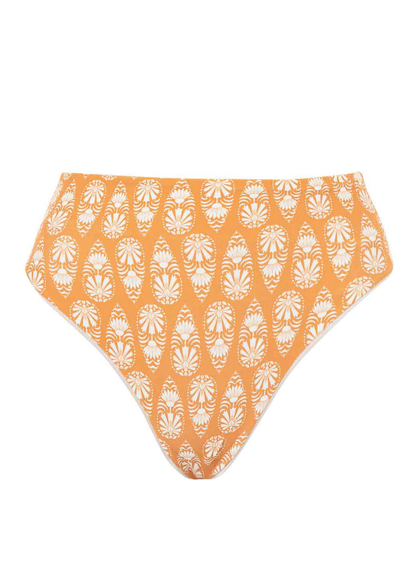 Maaji Golden Shine Suzy Q High Rise/High Leg Bikini Bottom