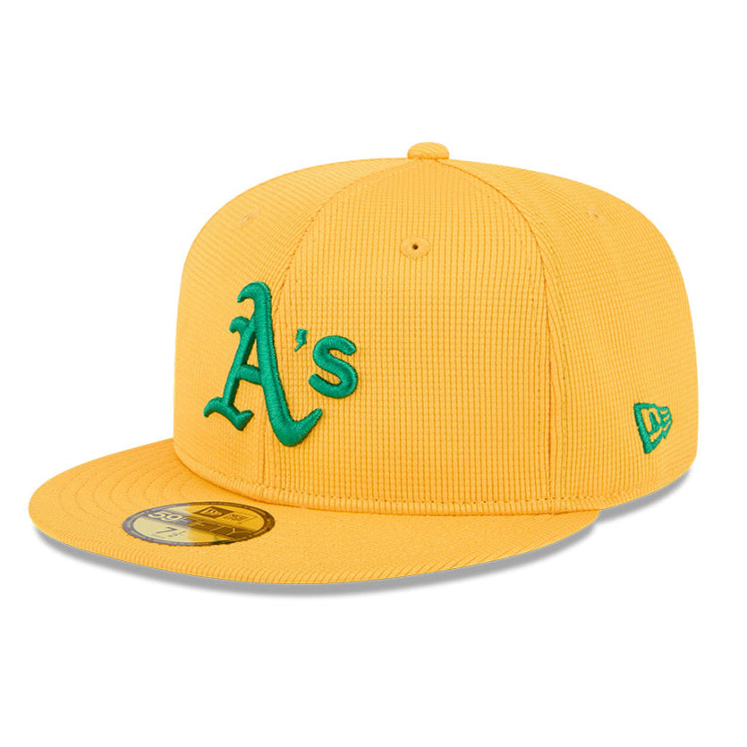 New Era 59Fifty Oakland Athletics 2025 Spring Training Patch Hat - Gold