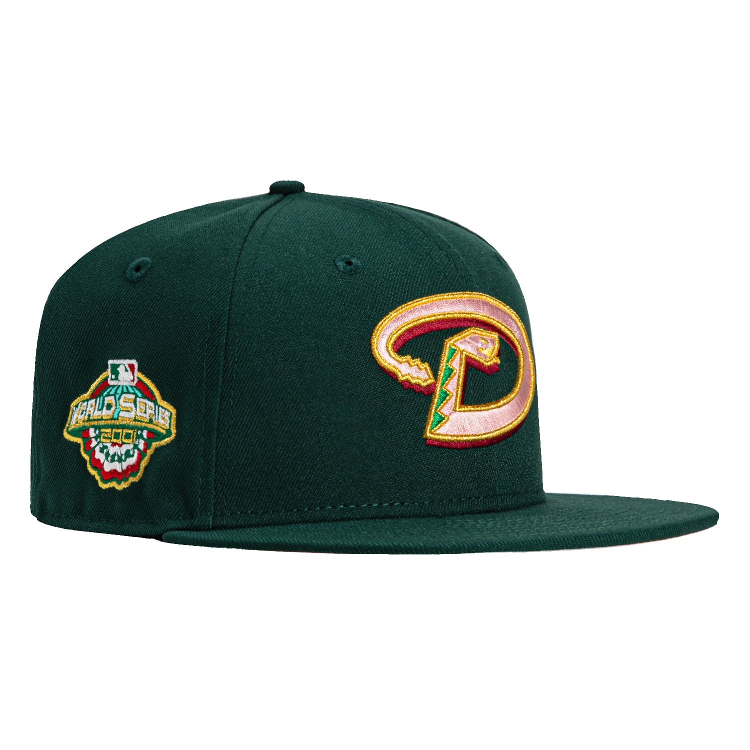 New Era 59Fifty Winter Forest Arizona Diamondbacks 2001 World Series Patch D Hat - Green