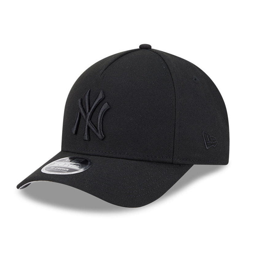 New Era 9Forty M-Crown A-Frame New York Yankees Snapback Hat - Black, Black