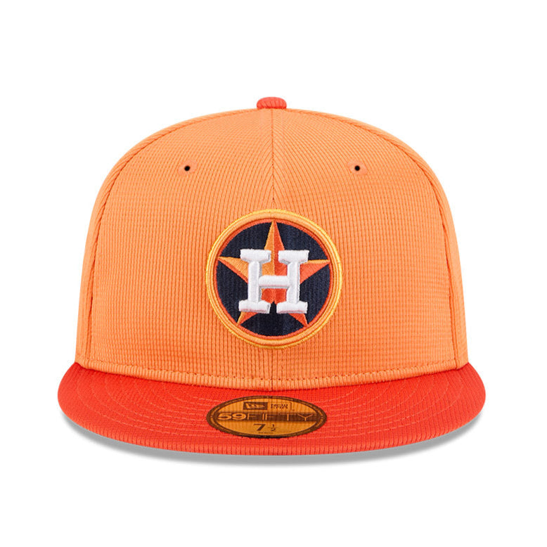 New Era 59Fifty Houston Astros 2025 Spring Training Patch Hat - Light Orange, Orange