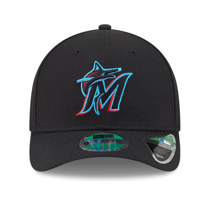 New Era 9Forty M-Crown Miami Marlins Snapback Game Hat - Black