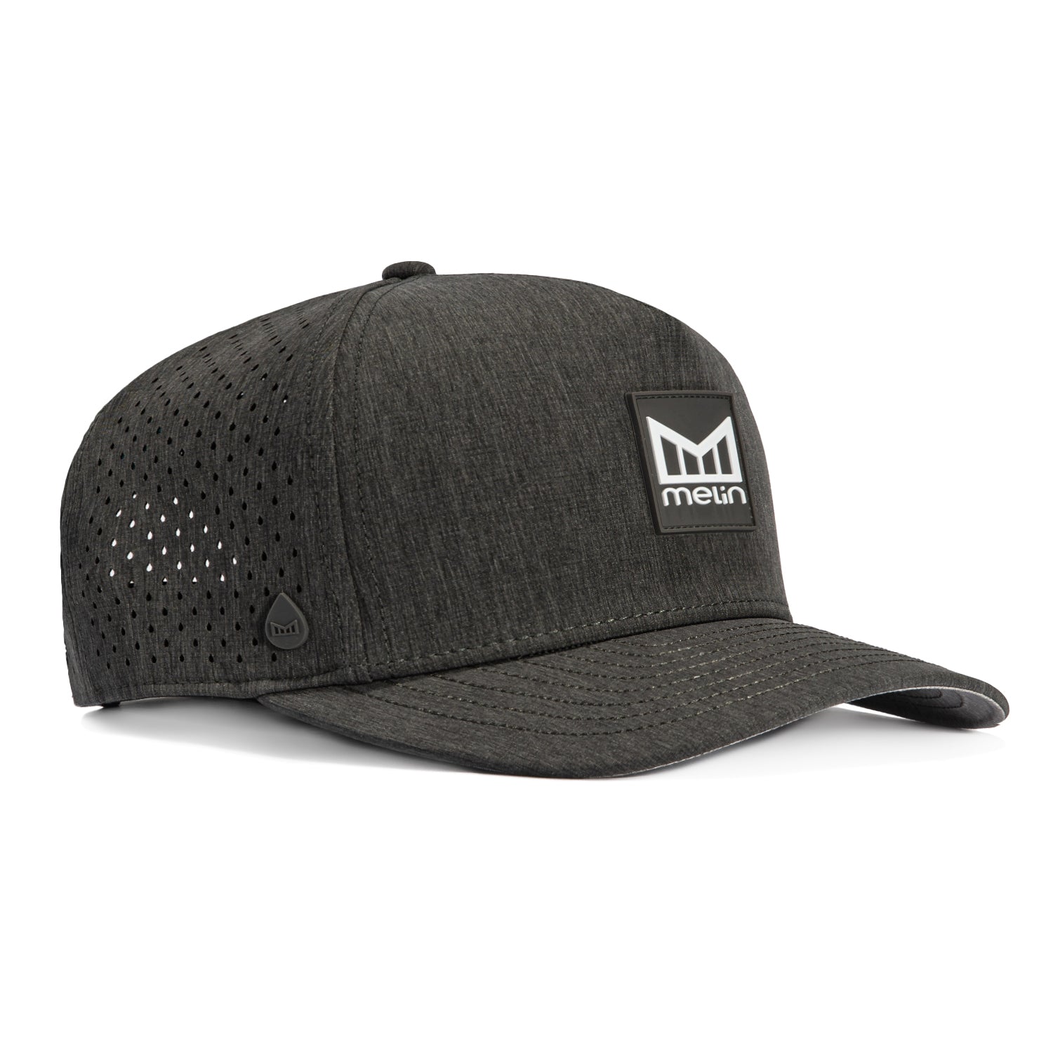 Melin Odyssey Stacked Hydro Snapback Hat - Charcoal