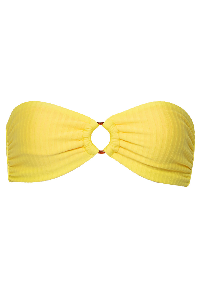 Maaji Lemon Margarita Jill Ring Bandeau Bikini Top