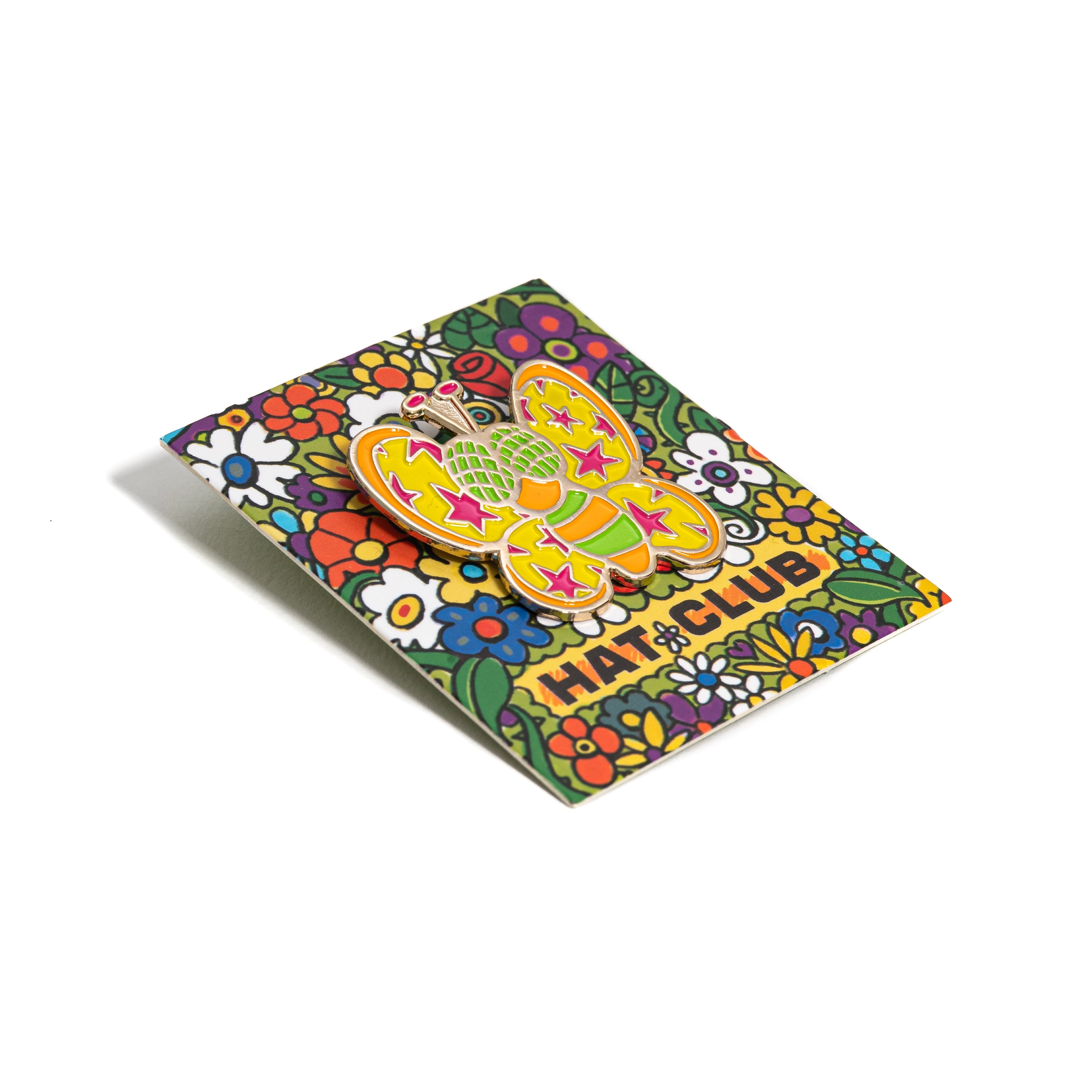 Hat Club Super Bloom Buzzy Butterfly Pin - Multi-Color