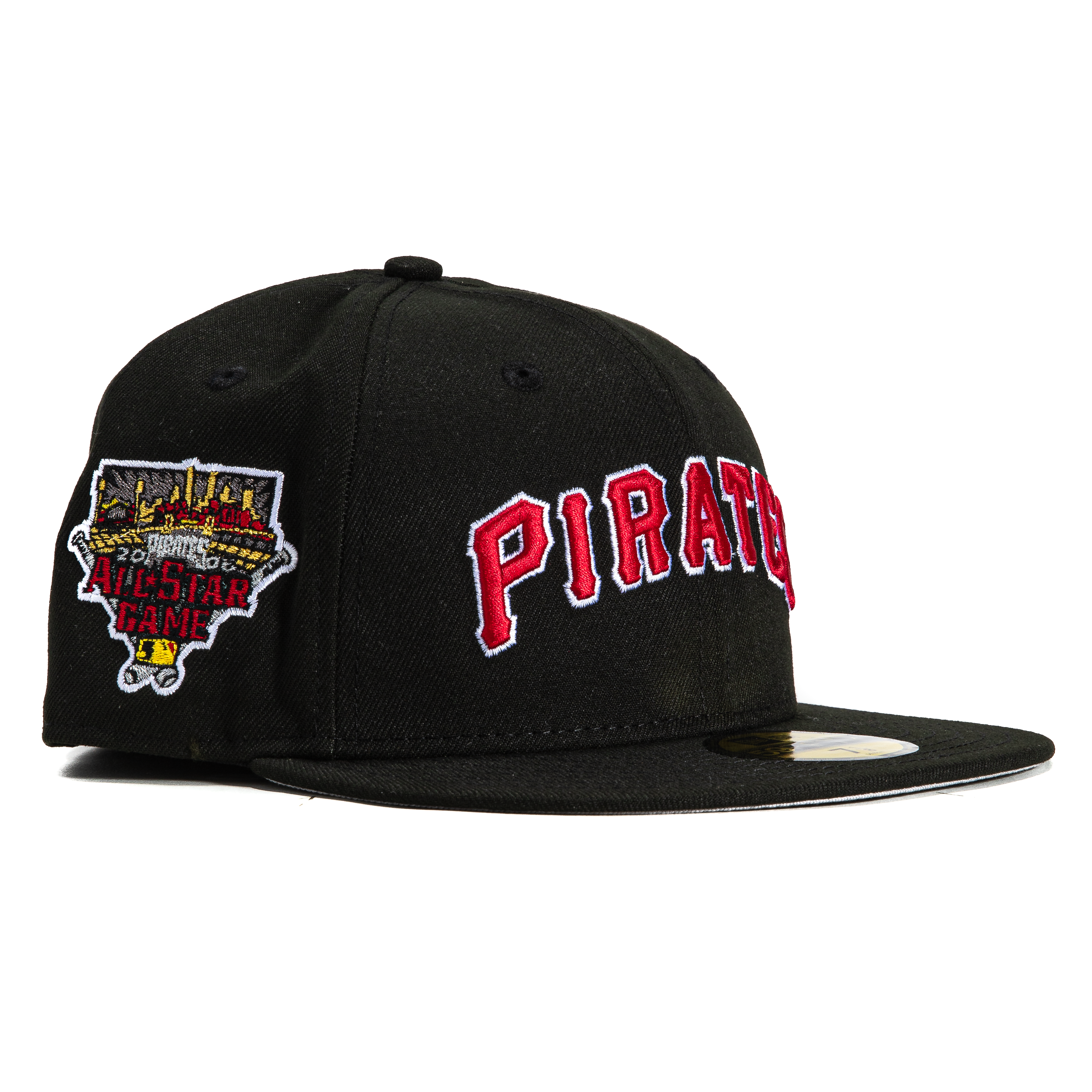 New Era 59Fifty Pittsburgh Pirates 2006 All Star Game Patch Word Hat - Black, Red