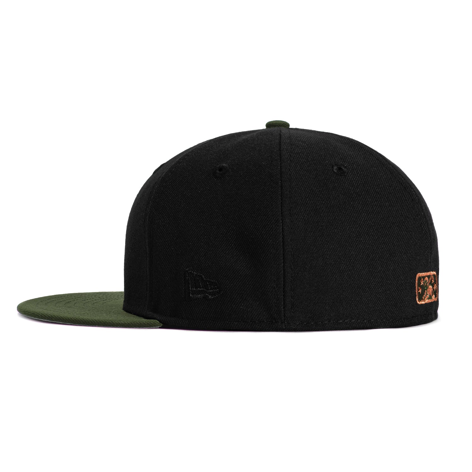 New Era 59Fifty San Jose Giants 30th Anniversary Patch Hat - Black, Olive, Metallic Copper