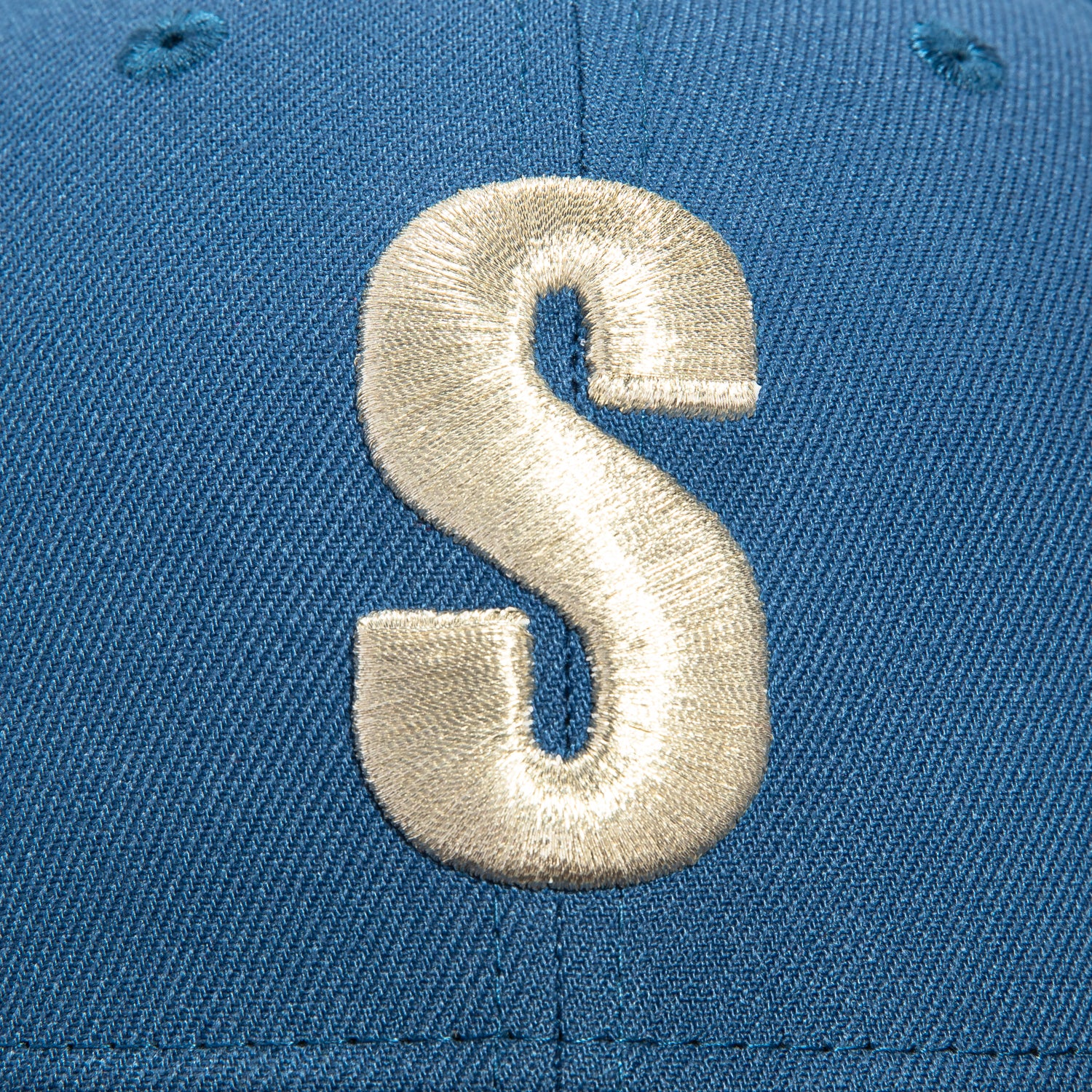 New Era 59Fifty Seattle Steelheads 30th Anniversary Patch Hat - Indigo, Brown, Metallic Silver