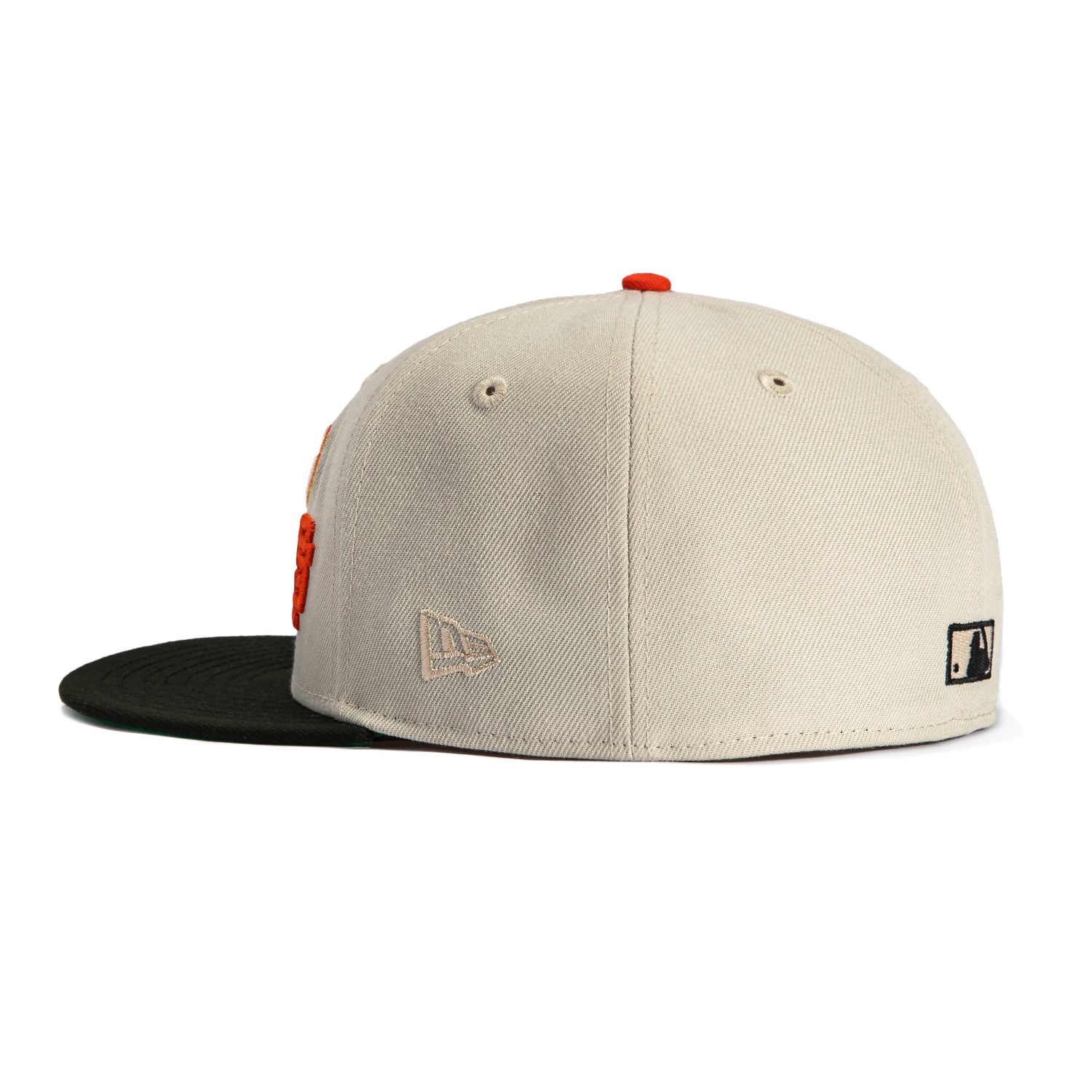 New Era 59Fifty Flawless Script San Francisco Giants 25th Anniversary Patch Hat - Stone, Black