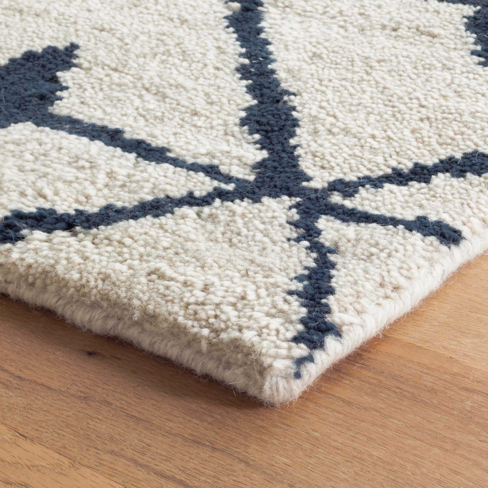 Kenitra Indigo Hand Knotted Wool Rug