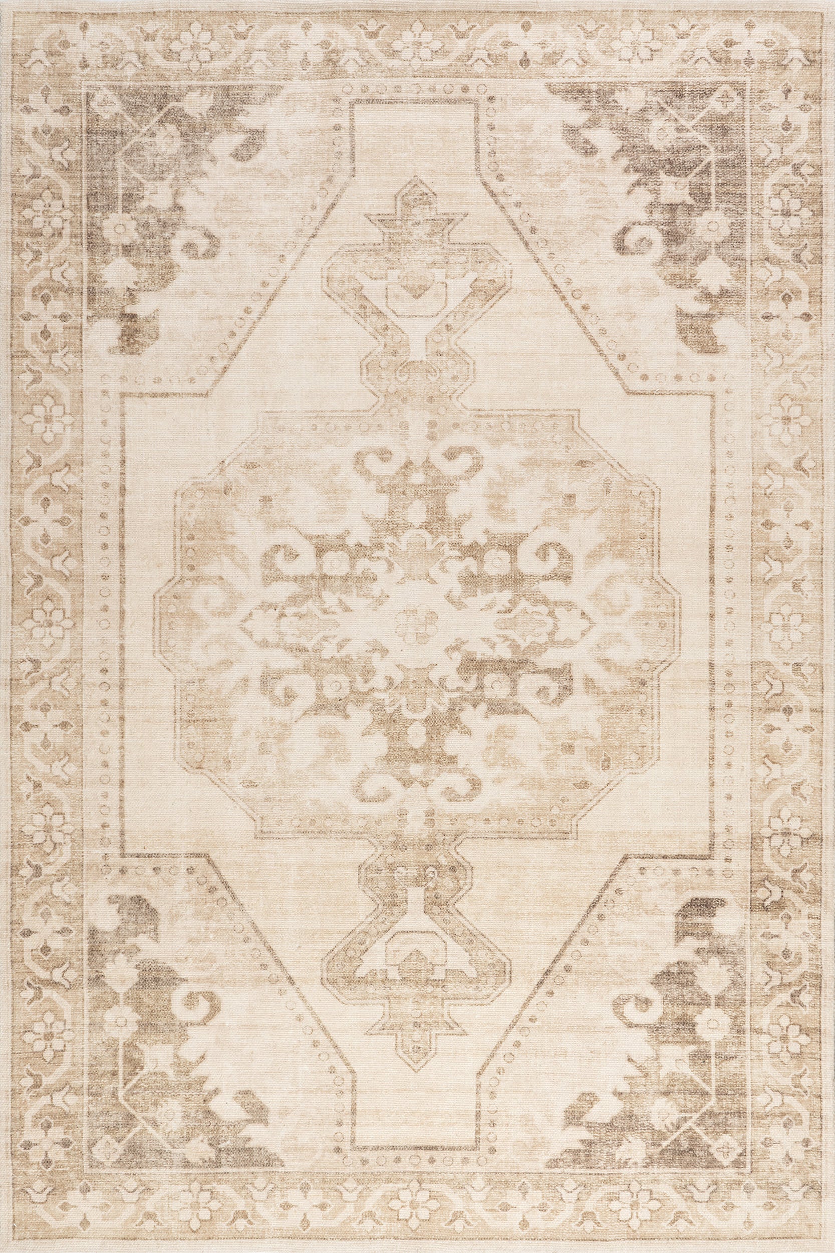 Nienna Wool and Cotton Rug | Beige