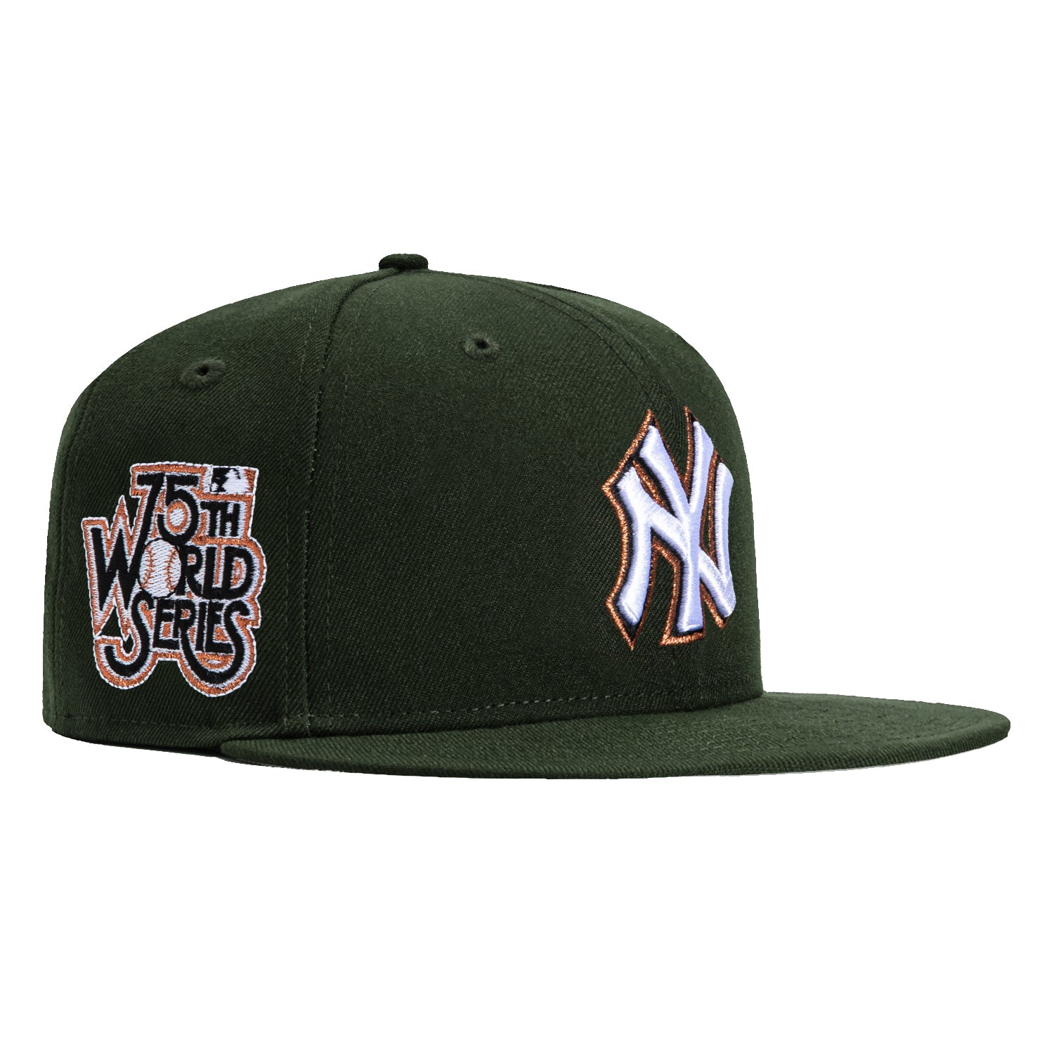 New Era 59Fifty New York Yankees 1978 World Series Patch Hat - Green, White, Metallic Copper